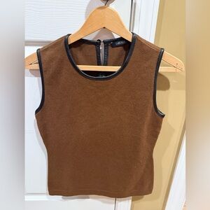 Carlisle Women's Brown Sleeveless Top